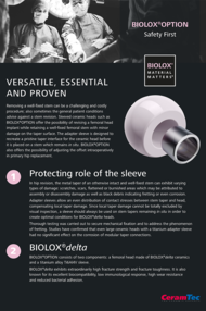 BIOLOX®OPTION Sleeved Ceramic Head